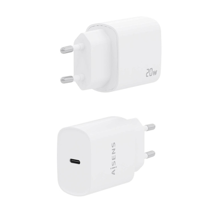AISENS A110-0752 carregador de dispositivos móveis Universal Branco AC Carregamento rápido Interior