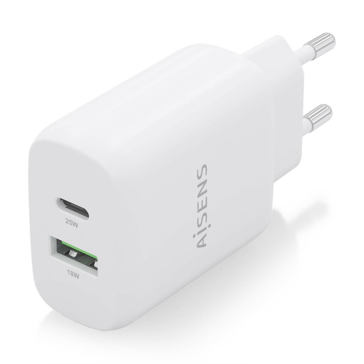 AISENS A110-0758 carregador de dispositivos móveis Universal Branco AC Carregamento rápido Interior
