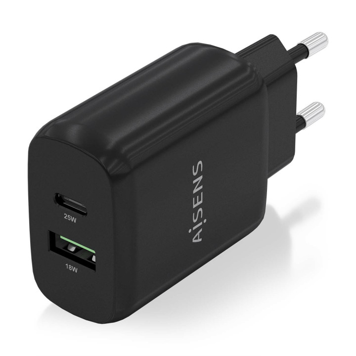 AISENS A110-0759 carregador de dispositivos móveis Universal Preto AC Carregamento rápido Interior