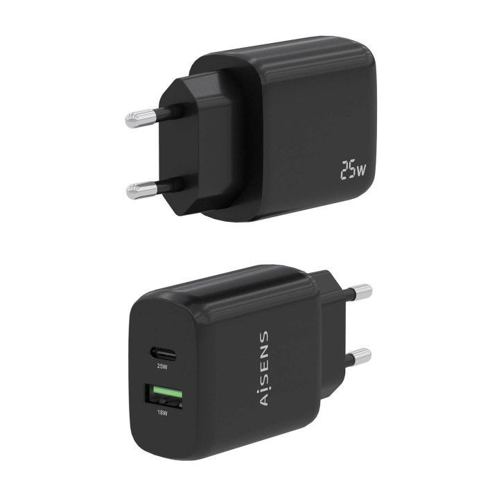 AISENS A110-0759 carregador de dispositivos móveis Universal Preto AC Carregamento rápido Interior