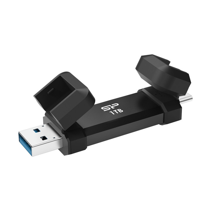 Silicon Power DS72 unidade de memória USB 1 TB USB Type-A   USB Type-C 3.2 Gen 2 (3.1 Gen 2) Preto