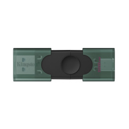 Kingston Technology DataTraveler DuoG2 unidade de memória USB 128 GB USB Type-A   USB Type-C 3.2 Gen 1 (3.1 Gen 1) Preto, Verde