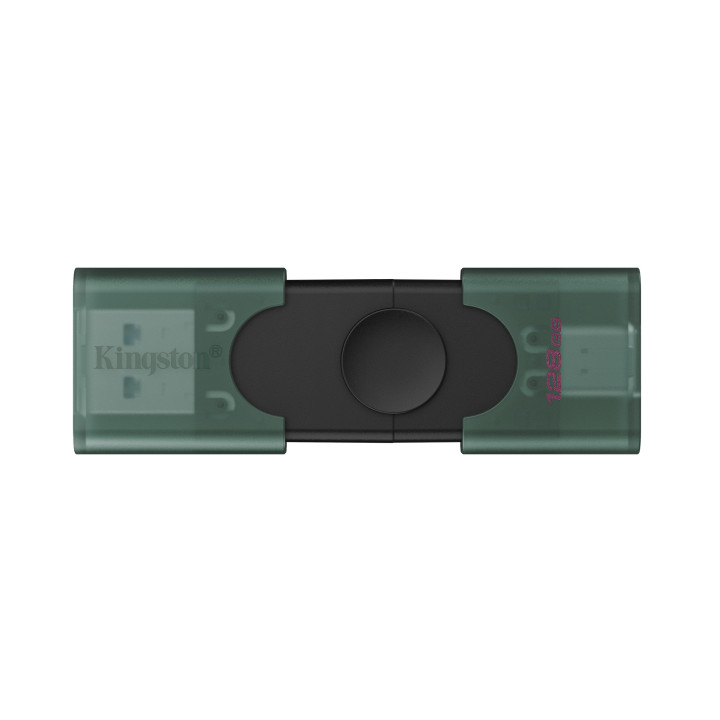 Kingston Technology DataTraveler DuoG2 unidade de memória USB 128 GB USB Type-A   USB Type-C 3.2 Gen 1 (3.1 Gen 1) Preto, Verde