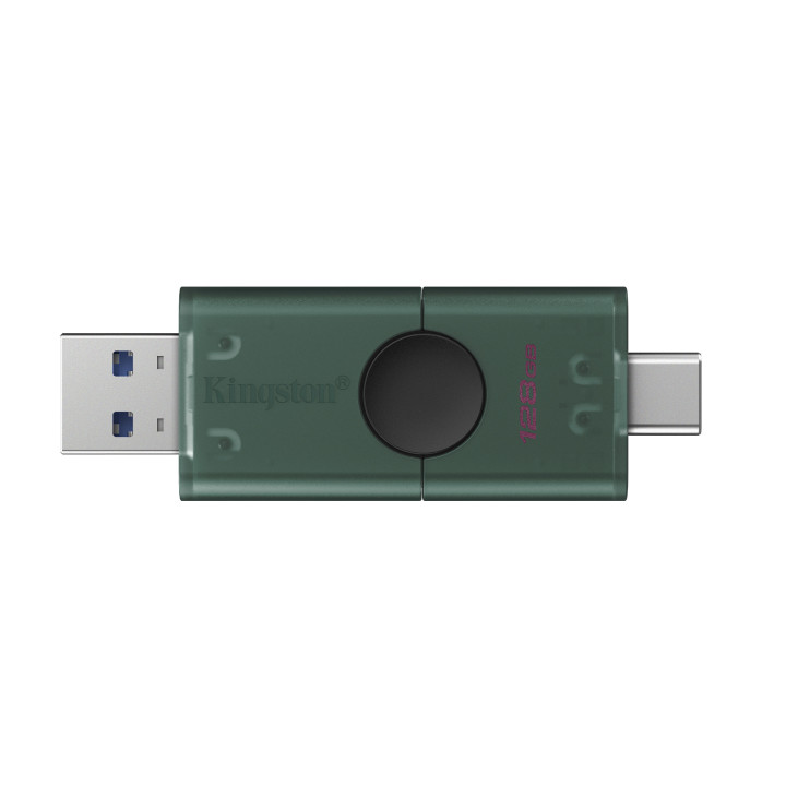 Kingston Technology DataTraveler DuoG2 unidade de memória USB 128 GB USB Type-A   USB Type-C 3.2 Gen 1 (3.1 Gen 1) Preto, Verde