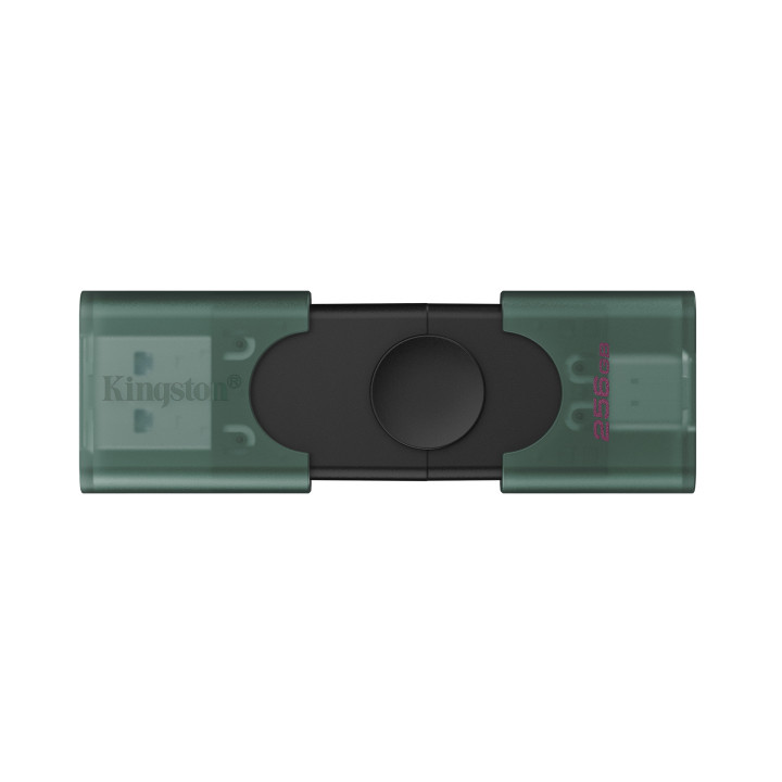 Kingston Technology DataTraveler DuoG2 unidade de memória USB 256 GB USB Type-A   USB Type-C 3.2 Gen 1 (3.1 Gen 1) Preto, Verde