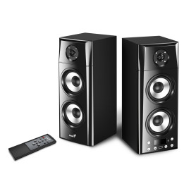 Colunas Genius SP-HF2800 BT Delux Three-way speaker , 60 watts (RMS) Pretas