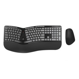 Conceptronic ORAZIO02US teclado Rato incluído Escritório RF Wireless QWERTY Inglês (Estados Unidos) Preto