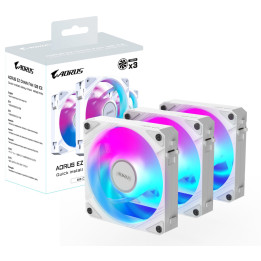 Ventoinha GIGABYTE AORUS EZ CHAIN FAN 120 ICE  Branco (3 unidades)