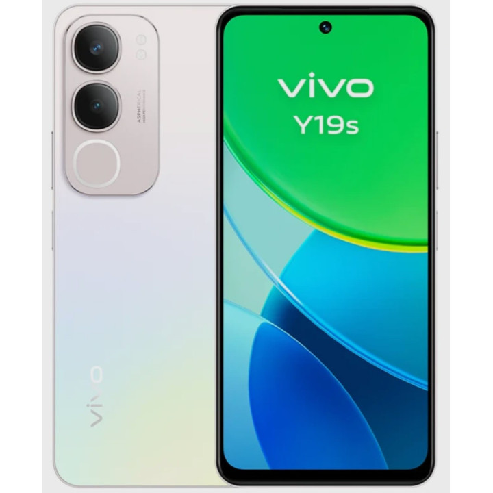 Smartphone VIVO Y19s 17cm (6.68") Dual SIM Android 14 4G USB Type-C 6GB 128GB 5150mAh Pérola, Prateado