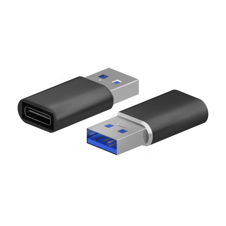 AISENS A108-0678 adaptador para cabos USB Type-C USB Type-A Preto