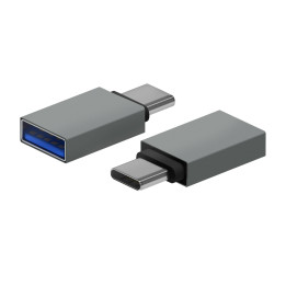 AISENS A108-0718 adaptador para cabos USB-C USB-A Cinzento