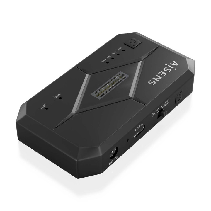 AISENS ASDS-M2SATA04B Docking Station para Discos Rígidos USB 3.2 Gen 1 (3.1 Gen 1) Type-C Preto