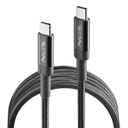 NGS KNOT 100W-2 cabo USB USB 2.0 2 m USB C Preto