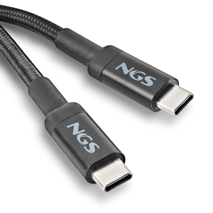 NGS KNOT 100W-2 cabo USB USB 2.0 2 m USB C Preto