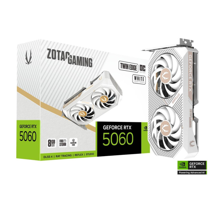 Gráfica Zotac GAMING GeForce RTX 5060 Twin Edge OC White Edition