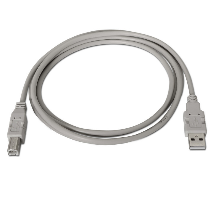 AISENS A101-0004 cabo USB USB 2.0 4,5 m USB A USB B Bege