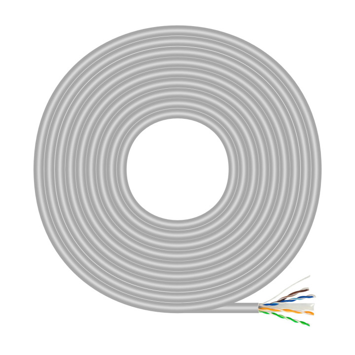 AISENS A135-0660 cabo de rede Cinzento 100 m Cat6 U UTP (UTP)