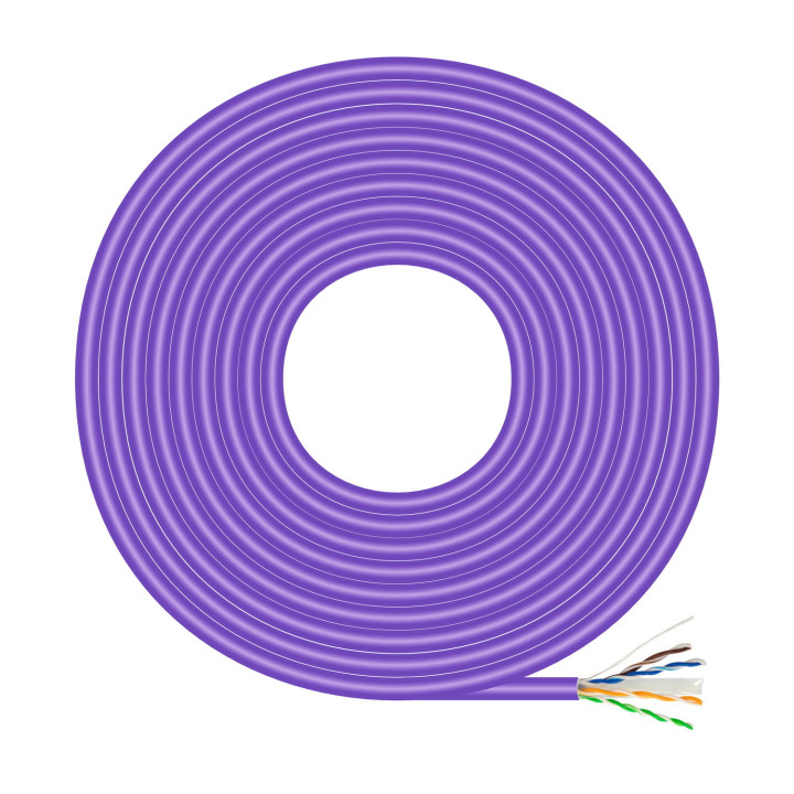 AISENS A135-0749 cabo de rede Violeta 500 m Cat6 U UTP (UTP)