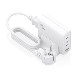 AISENS ASCH-140W4P055-W carregador de dispositivos móveis Universal Branco AC Carregamento rápido Interior
