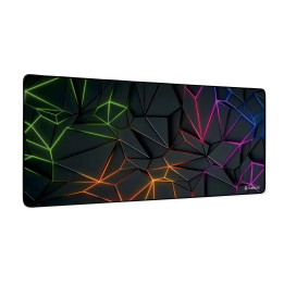 SUBBLIM Neon Obsidian XL Tapete Gaming Preto, Multicor