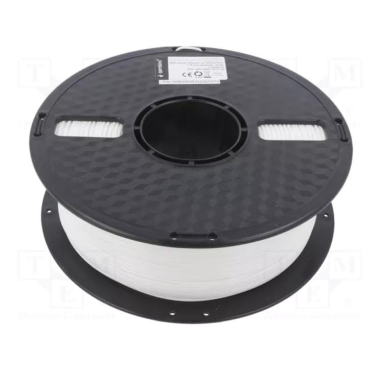 Filamento PLA Gembird para impressão em 3D Ácido Polilático (PLA) Branco 1,4 kg