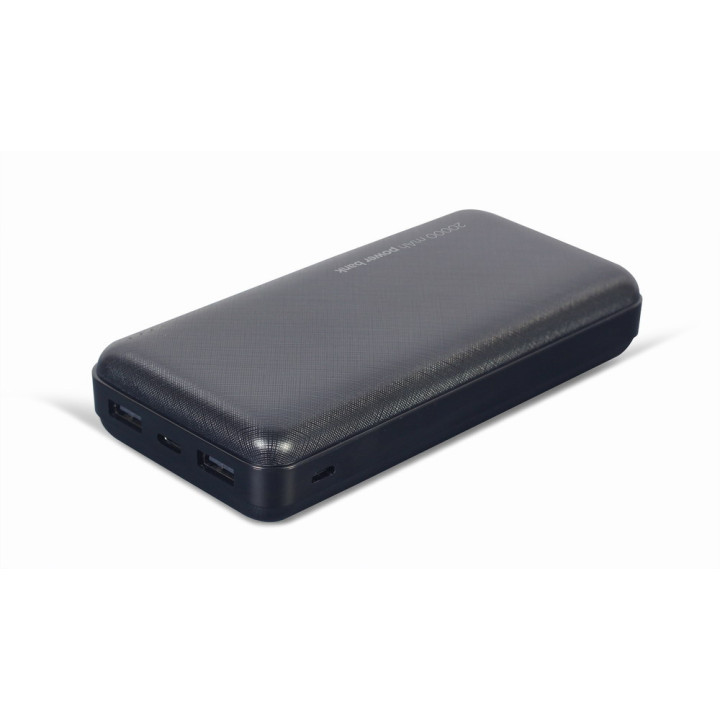 Gembird PB20-02 power bank Polímero de lítio (LiPo) 20000 mAh Preto