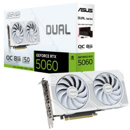 Gráfica ASUS Dual -RTX5060-O8G-WHITE NVIDIA GeForce RTX 5060 8 GB
