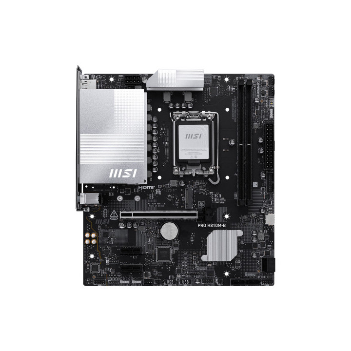 MSI PRO H810M-B motherboard Intel H810 LGA 1851 (Socket V1) micro ATX