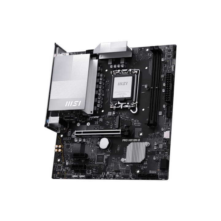MSI PRO H810M-B motherboard Intel H810 LGA 1851 (Socket V1) micro ATX