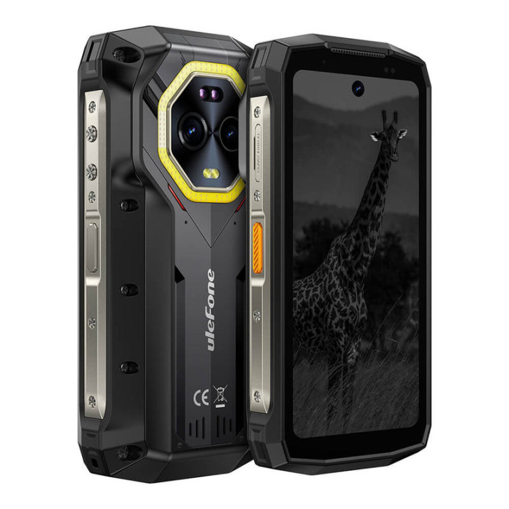 Ulefone Armor Mini 20 Pro 11,9 cm (4.7") Dual SIM Android 14 5G USB Type-C 8 GB 256 GB 6200 mAh Preto