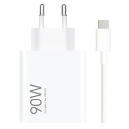 Carregador Rápido Xiaomi 90W HyperCharge Combo USB Tipo-A + Cable USB-C 1m