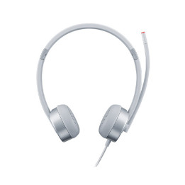 Lenovo 100 Stereo Analogue Headset Auscultadores Escritório Call center Prateado