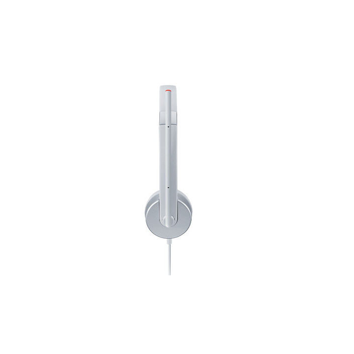 Lenovo 100 Stereo Analogue Headset Auscultadores Escritório Call center Prateado