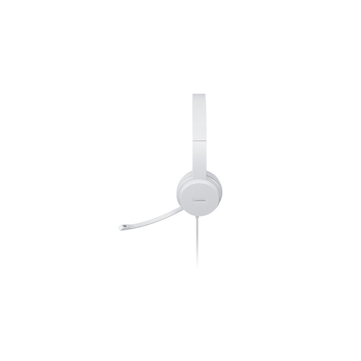 Lenovo GXD1E71385 auscultador Auscultadores Com fios Pulso Chamadas Música USB Type-A Cinzento