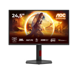 AOC G4 Q25G4SR monitor de ecrã 62,2 cm (24.5") 2560 x 1440 pixels Quad HD LED Preto, Vermelho