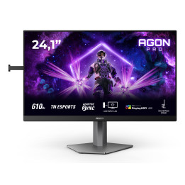 AOC G2 AG246FK6 monitor de ecrã 61,2 cm (24.1") 1920 x 1080 pixels Full HD LED Preto, Cinzento