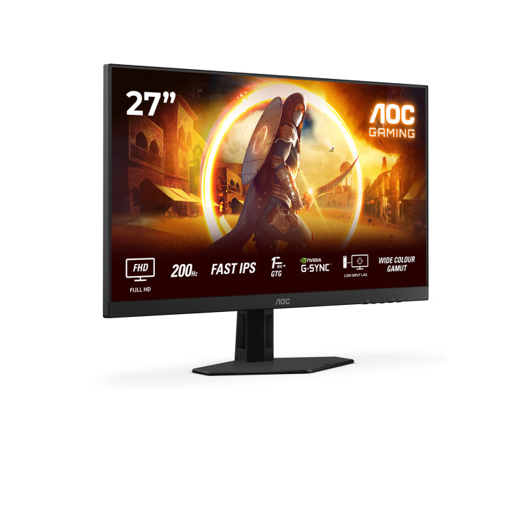 AOC G4 27G4HRE monitor de ecrã 68,6 cm (27") 1920 x 1080 pixels Full HD LED Preto, Vermelho