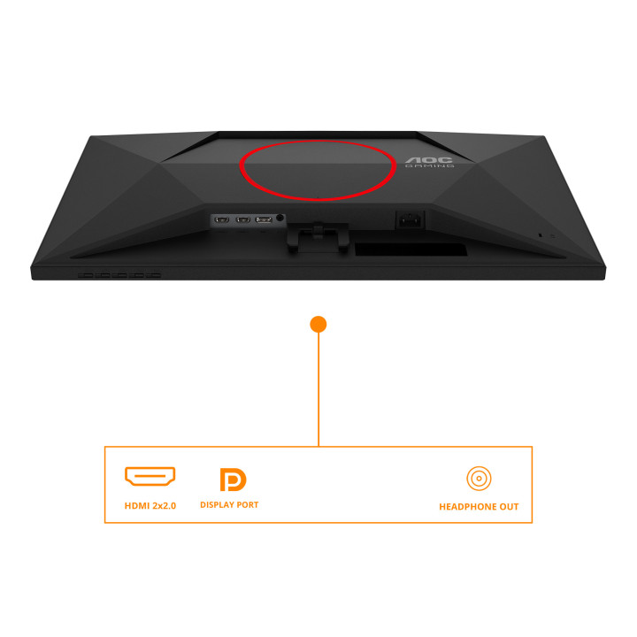 AOC G4 27G4HRE monitor de ecrã 68,6 cm (27") 1920 x 1080 pixels Full HD LED Preto, Vermelho