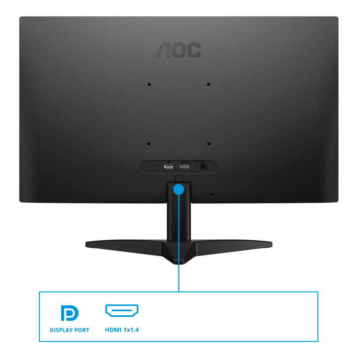 AOC 24B36X monitor de ecrã 60,5 cm (23.8") 1920 x 1080 pixels Full HD LED Preto