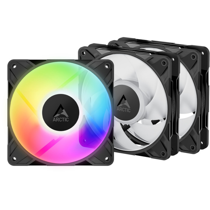 Ventoinha Arctic P12 PRO PWM PST ARGB 120mm Preta