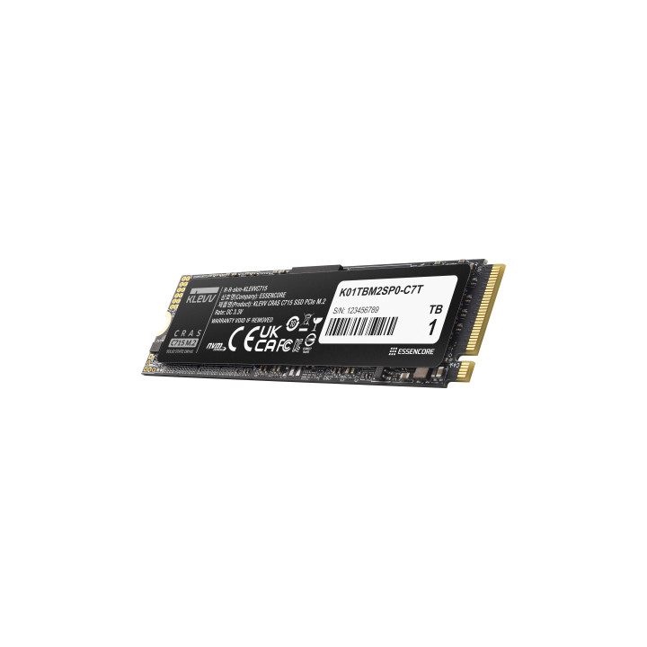 Klevv CRAS C715 1 TB M.2 PCI Express 3.0 NVMe 3D TLC NAND