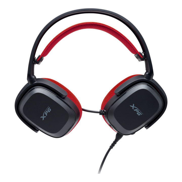 XPG PRECOG STUDIO Auscultadores Com fios Fita de cabeça Jogos USB Type-C Preto, Vermelho