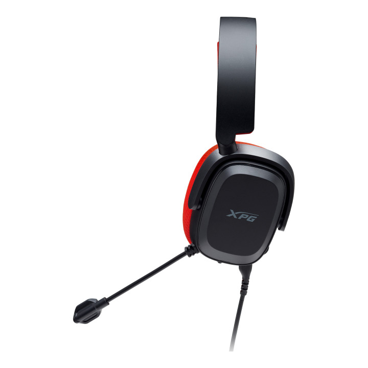 XPG PRECOG STUDIO Auscultadores Com fios Fita de cabeça Jogos USB Type-C Preto, Vermelho