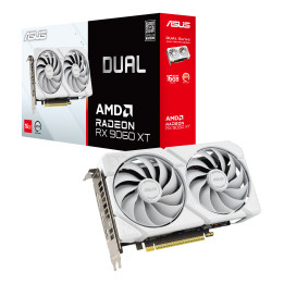 Gráfica ASUS Dual -RX9060XT-16G-WHITE AMD Radeon RX 9060 XT 16 GB