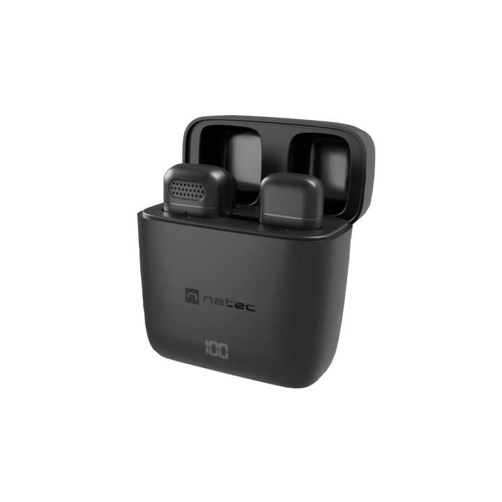 NATEC Hopper Preto Microfone de lapela