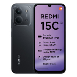 Xiaomi Redmi 15C 5G 17,5 cm (6.9") Dual SIM híbrido USB Type-C 4 GB 256 GB 6000 mAh Preto