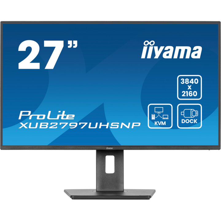 iiyama ProLite XUB2797UHSNP-B1 monitor de ecrã 68,6 cm (27") 3840 x 2160 pixels 4K Ultra HD LED Preto