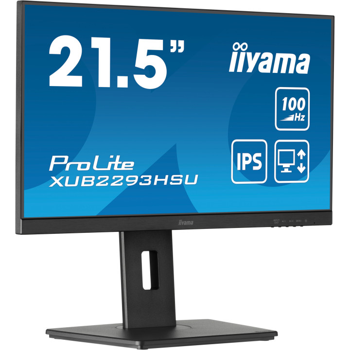 iiyama ProLite XUB2293HSU-B7 monitor de ecrã 54,6 cm (21.5") 1920 x 1080 pixels Full HD LED Preto
