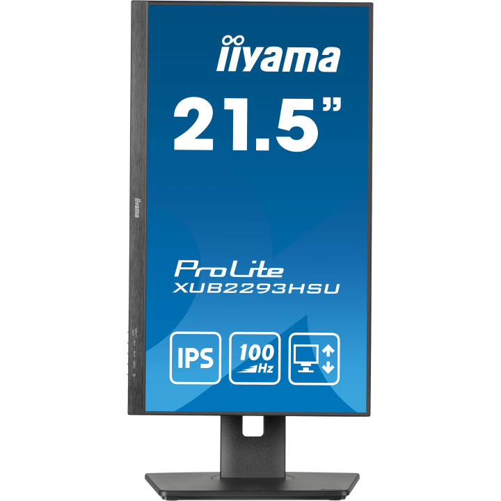iiyama ProLite XUB2293HSU-B7 monitor de ecrã 54,6 cm (21.5") 1920 x 1080 pixels Full HD LED Preto