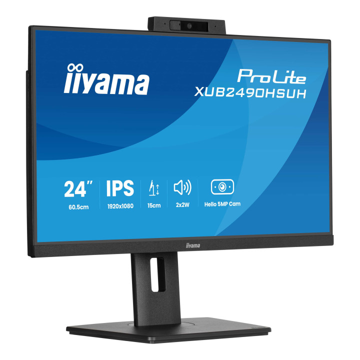 iiyama XUB2490HSUH-B2 monitor de ecrã 60,5 cm (23.8") 1920 x 1080 pixels Full HD LED Preto
